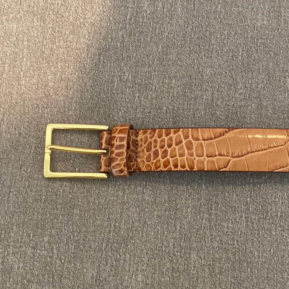 Anderson’s Brown Leather croc Belt. Never worn. Size 75 (S)